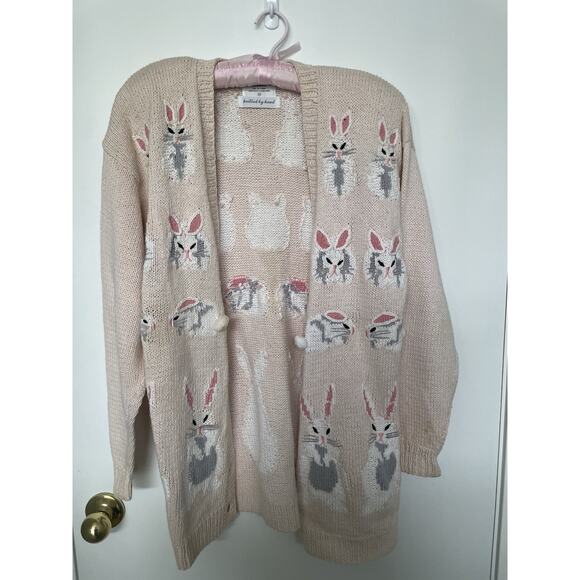 Marisa Christina Sweaters - Vtg Marisa Christina Classics Hand Knitted Easter Sweater Medium Bunnies Rabbit
